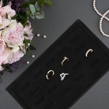  Ring Display Organizer Schmuck Shop Ringhalter Showcase 18 Löcher Display