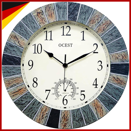Gartenuhr wetterfest 33cm - gartenuhr,