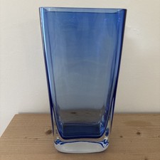 Vase Glas blau modern Höhe