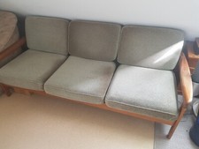 Vintage Sofa, 3-sitzer, 50er / 60er Jahre neu gepolstert