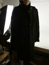 Wendemantel braun Persianer Leder  ca. D36 deutliche Tragespuren M-4378