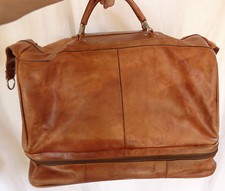 Ledertasche, XXL Reisetasche, 51 x 35 x 28 cm, echtes Leder, Vintage, 