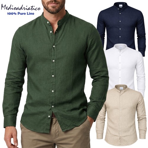 Herren langarm hemd - herren, 100%