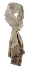 Edler designer schal braun - designer, in