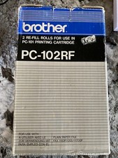 Original Brother PC-102RF Schwarz Nachfüllen Fax Film 1150P 1200P 1700P Neu 2 Rollen