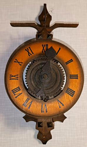 Mechanische holzraduhr wanduhr - mechanische,