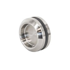 Muschelgriff Edelstahl Silber