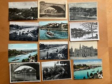 12 alte Ansichtskarten vor