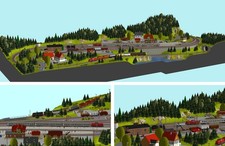 Anlagen-/Gleisplanung "Waldhausen" 330 x 136 (148) cm - Märklin C-Gleis