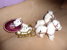 STEIFF Pferdeschlitten neu