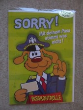 Sorry! Mit deinem Pass stimmt