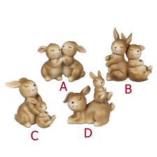 Hasenpaar 9 cm Creme-Braun
