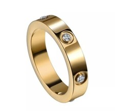 Damen Ring aus Edelstahl 4 mm