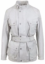 BELSTAFF Damen Leder Jacke Leather Jacket NEW PANTHER REPLICA VENT ANTIQUE ICE