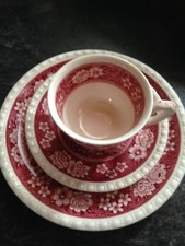 Villeroy&Boch V&B Rusticana rot Kaffeegedeck 3tlg, Teller/Kaffeetasse/Untertasse