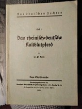 Rheinisch Deutsches Kaltblut, 1936,Pferdezucht,