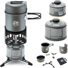Optimus Elektra Cook System Black Edition Gaskocher Topf Camping Outdoor Gas