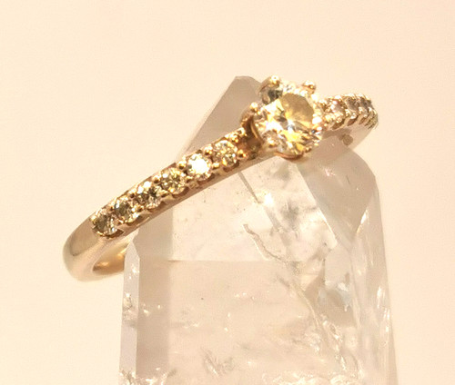 Solitär ring mit diamanten - ring,