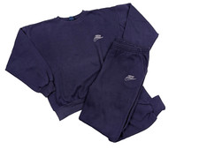 NIKE Vintage Jogginganzug Herren M Lila/Weiß Logo Fleece 80s-90s track suit