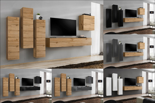 Anbauwand wohnwand wohnzimmer - wohnwand,