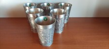 6 St. Wein-/Trinkbecher, Zinn 95%, Grenningloh
