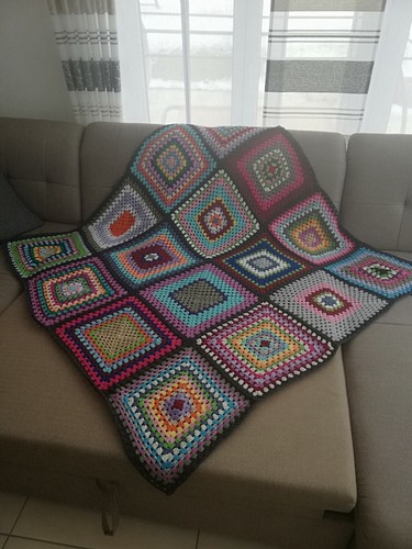 Häkeldecke handarbeit granny - häkeldecke,