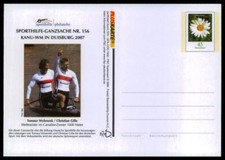BRD GA PRIVAT-GA 1996 SPORTHILFE-GANZSACHE KANU-WM DUISBURG 2007 CANADIER ii18