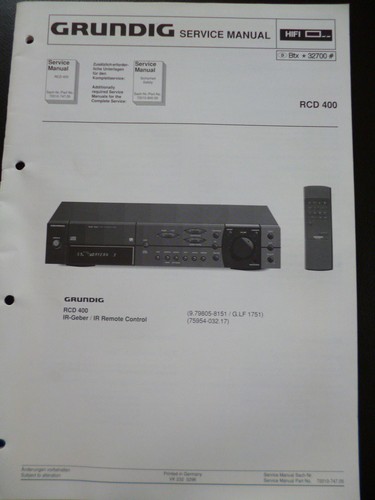 Original service manual - original,