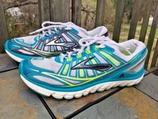 Brooks Transcend Yoga Laufen Wandern Training Blau & Limette Damenschuhe Sz 11