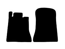 SCHWARZ Fußmatten für