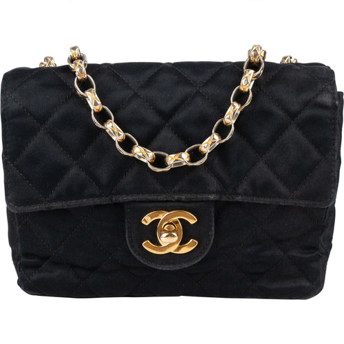 Chanel quilted satin single - chanel,