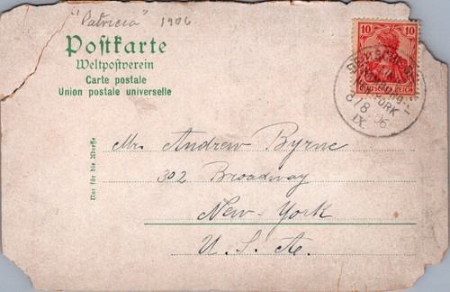 Postkarte dampfer - ak,