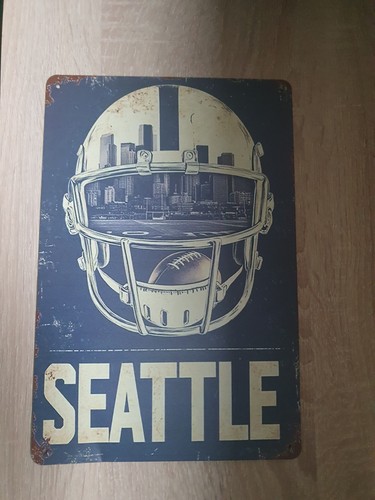 Seattle seahawks blechschild - seattle,