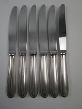 Christofle / Modell : Perles - 6 Speisemesser / ca. 24,4 cm