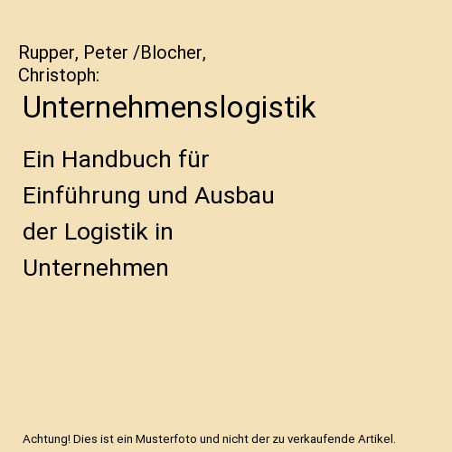 Unternehmenslogistik ein - unternehmenslogistik:,