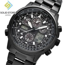 CITIZEN PROMASTER SKY JY8025-59E Titanium Eco-Drive Funk Solar Uhr Schwarz