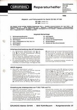 Service Manual-Anleitung für Grundig CS 500,HF 500 