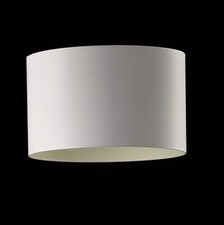 Shine by Fischer Leuchten Lampenschirm Schirm PVC, Weiß mit Streifen, rund 45 cm