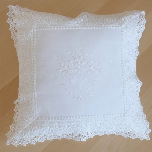 Kissenhülle macramé spitze - macramé,