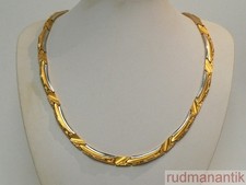 LAPPONIA FINNLAND 1990 COLLIER GOLD 585 mit PLATIN 52,9 g - punziert signiert