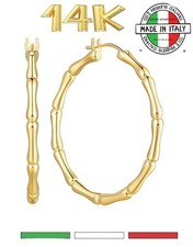 Italienische 14K Gold Creolen