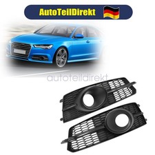 Für Audi A6 Avant C7 S-line 3.0 TDI Schwarz 2014-2018 Stossstangengitter Set ABS