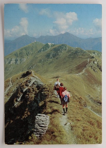 Postkarte wandergruppe am - ak,