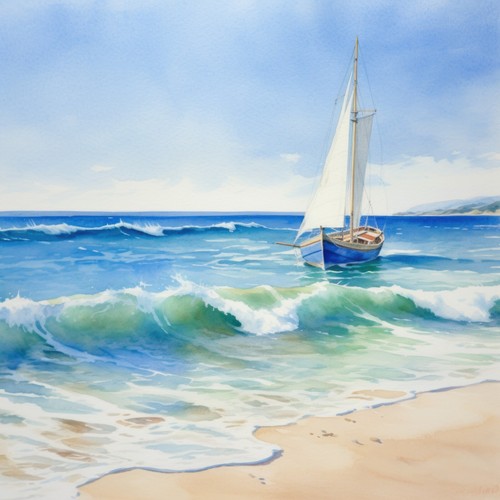 Deko bild maritim segelboot - bild,