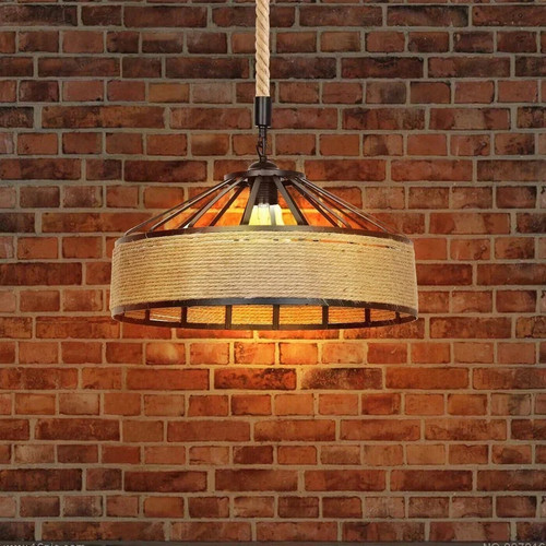 Boho hängelampe e27 - e27, rattan