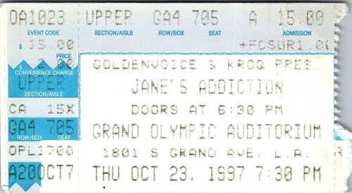 Jane addiction concert - jane's,