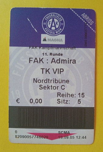 Orig ticket liga - , 1.