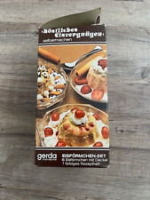 Eisförmchen/Puddingförmchen Set / gerda / neuwertig / 13 Förmchen 4 Deckel
