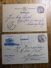 Postkarte 1878 Stuttgart Ostheim Feuerbach Rotenberg Ludwigsburg Asperg Weitmann