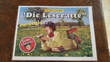 Gilde Clowns Poster laminiert "Die Leseratte" mit weißem Rand